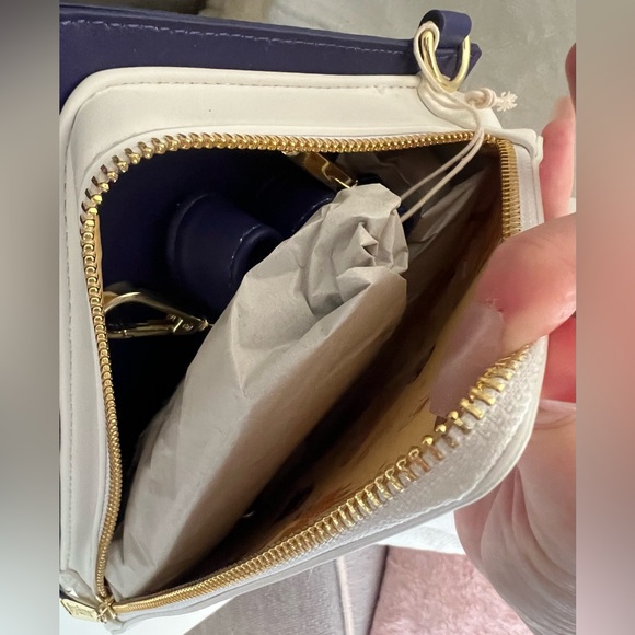 NWT Loungefly Purple and Gold Beauty and the Beast Backpack/Crossbody - Picture 5 of 8